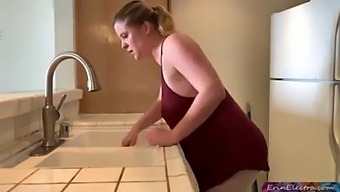 Mature And Teen Engage In Kitchen Affair